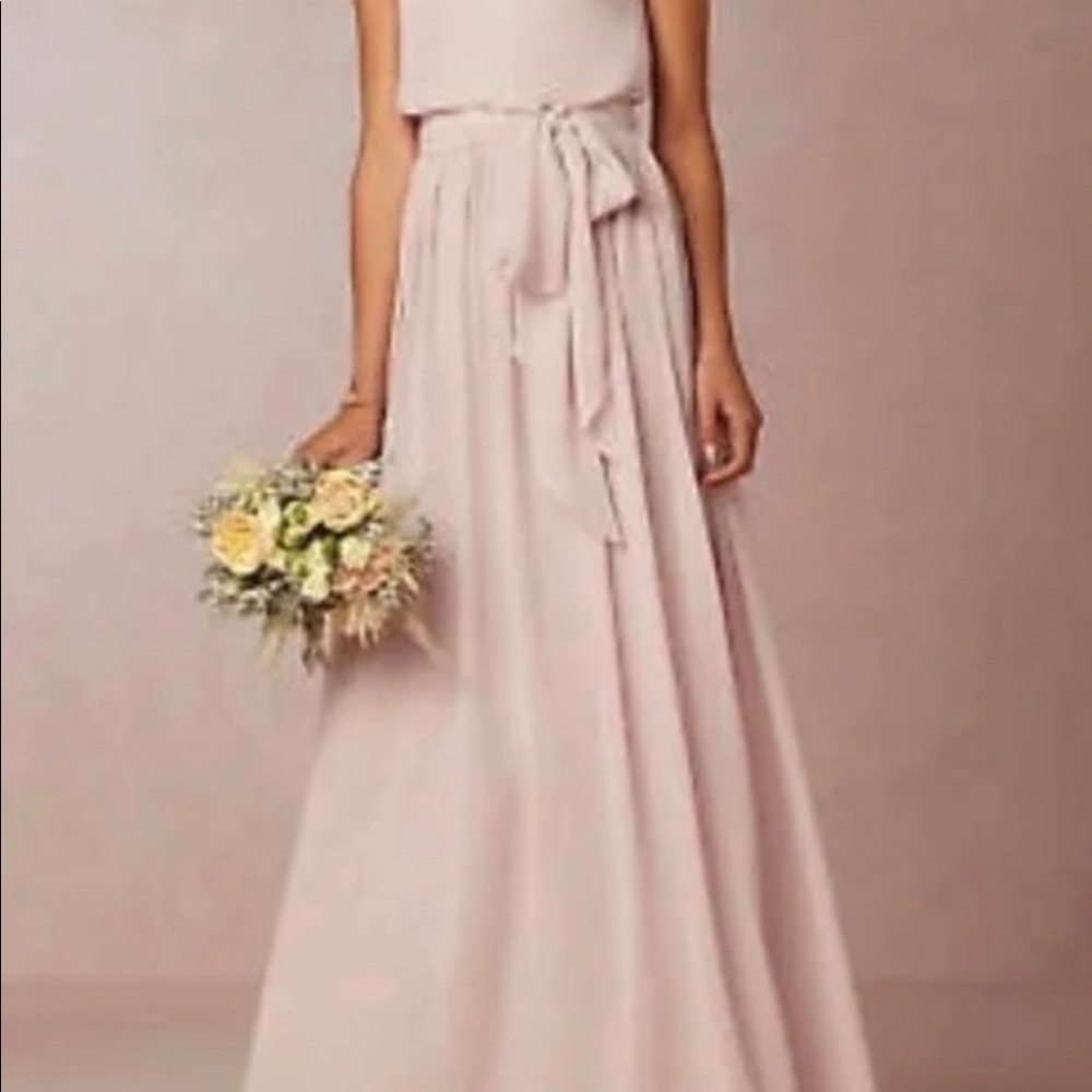 NWT Donna Morgan Collection Formal Gown in Grey/Beige
